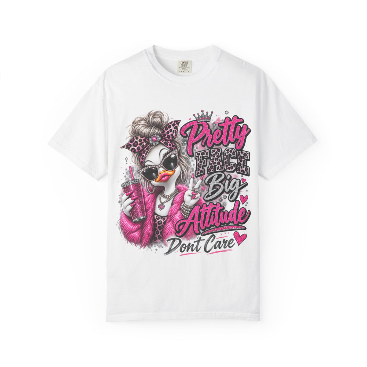 Pretty Big Attitude T‑Shirt — Cute Sassy Graphic Tee