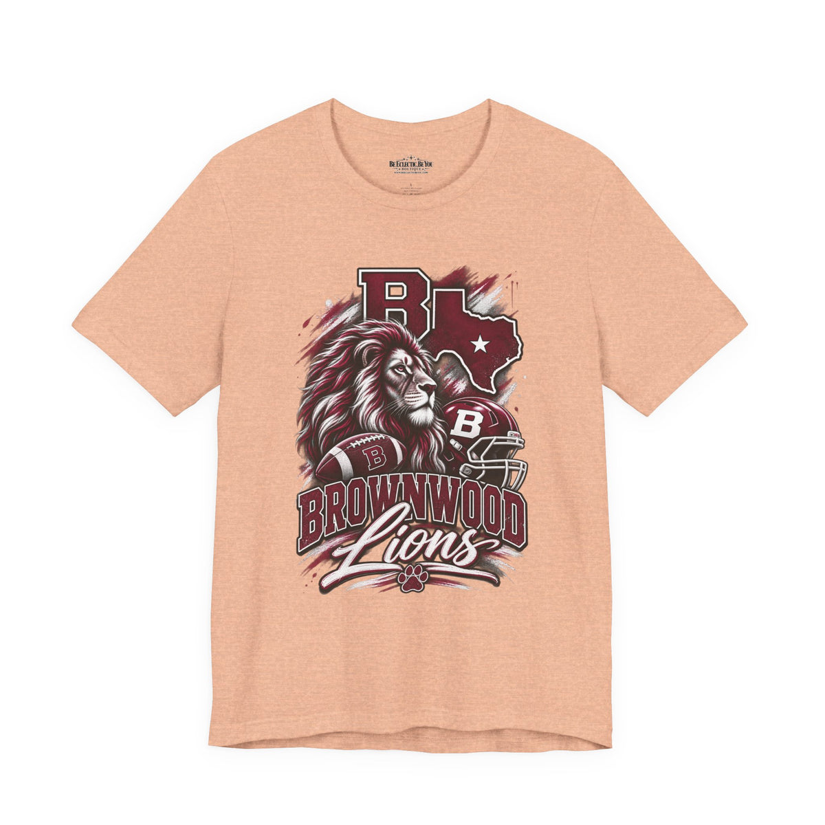 Brownwood Lions Mascot Graphic T-Shirt