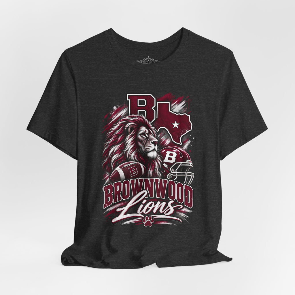 Brownwood Lions Mascot Graphic T-Shirt