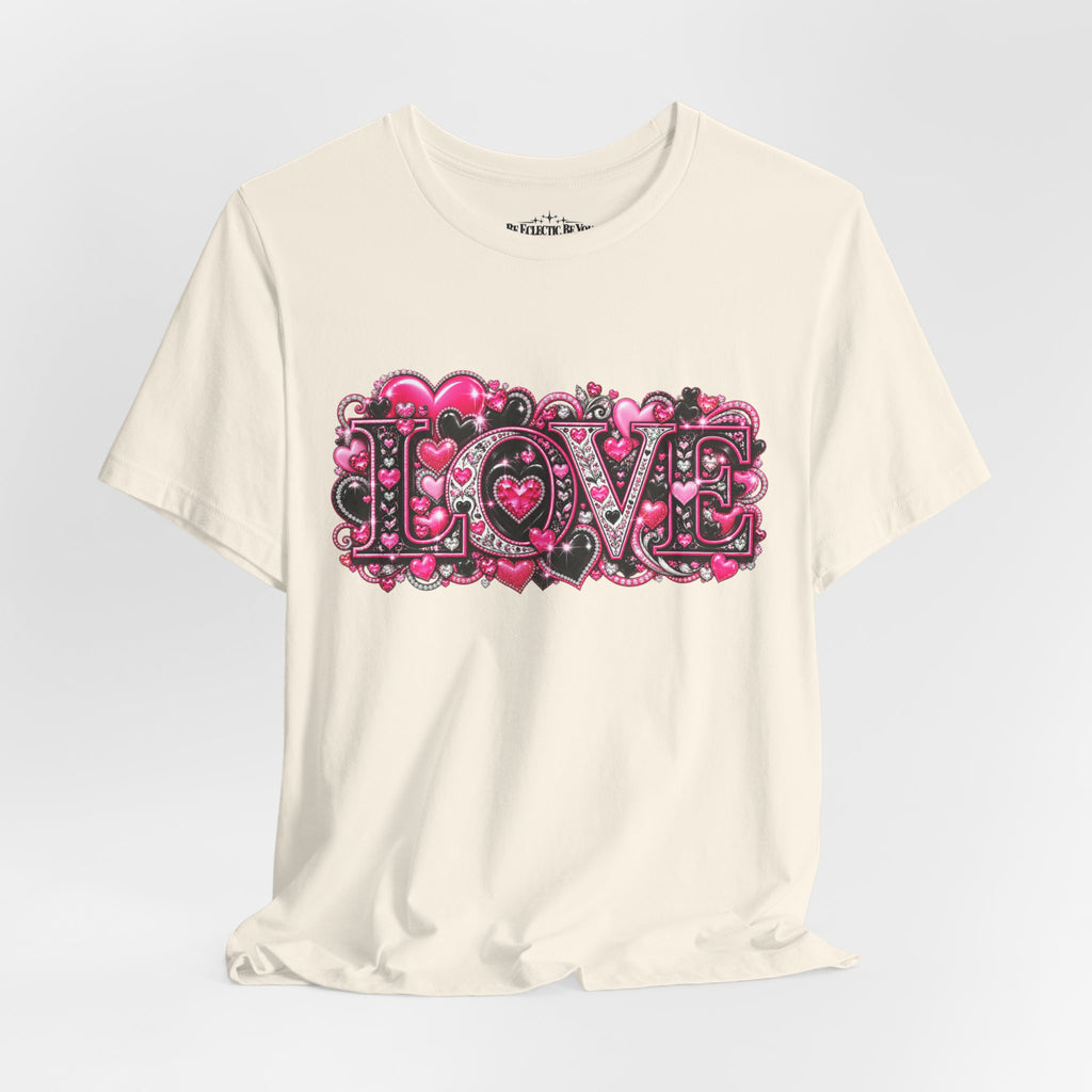 Love Graphic T-Shirt – Romantic Pink Valentine’s Day Tee