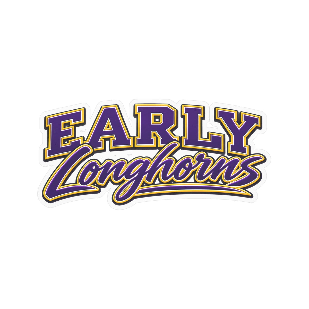 Early Longhorns School Spirit Sticker