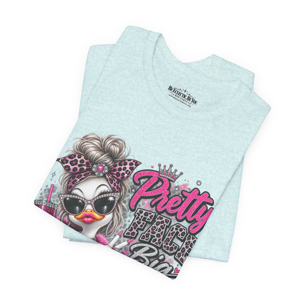 Pretty with a Big Attitude Don’t Care Graphic T-Shirt
