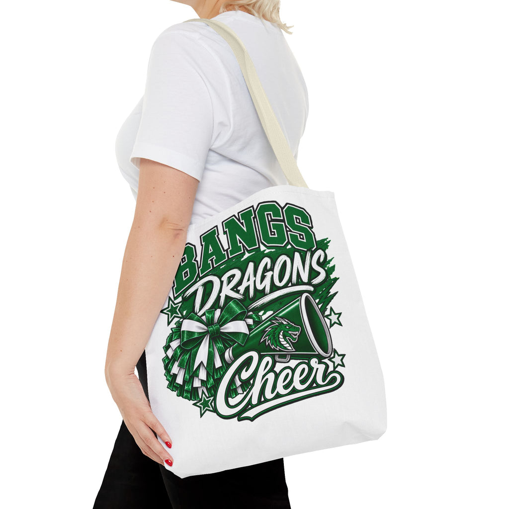 Bangs Dragons Cheer Tote Bag – Pom-Pom & Megaphone School Spirit Tote