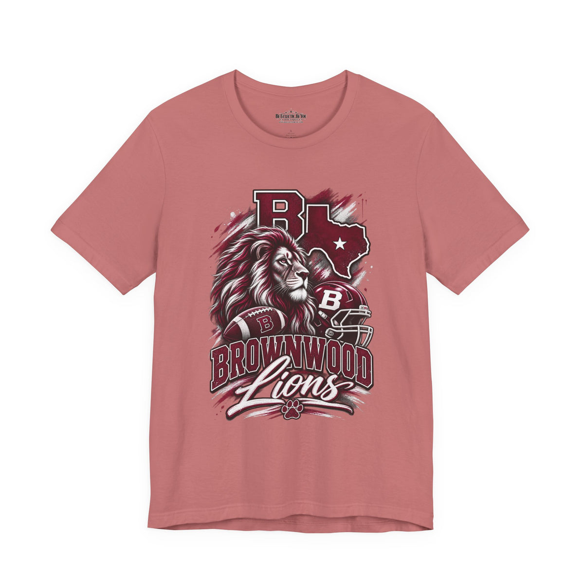 Brownwood Lions Mascot Graphic T-Shirt