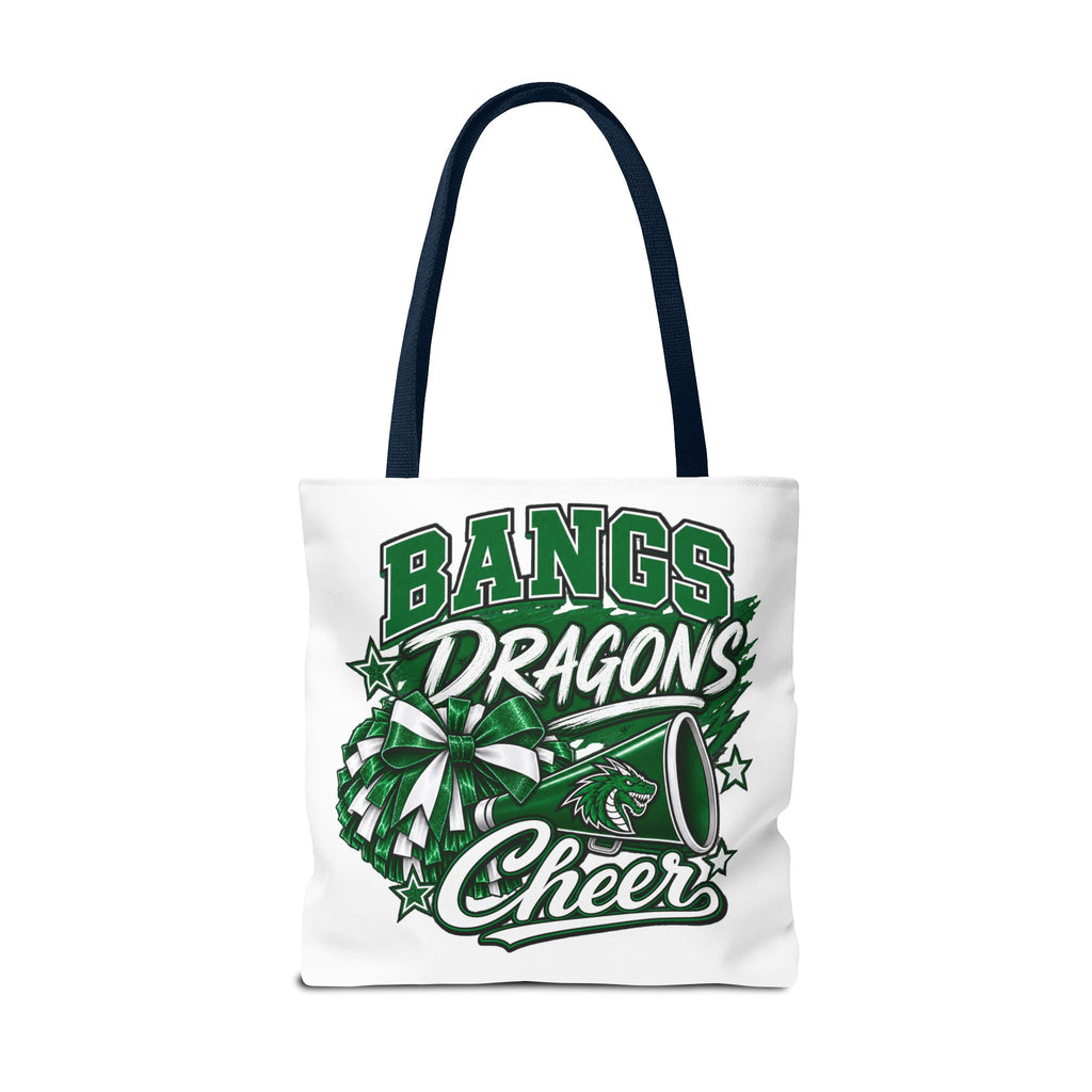 Bangs Dragons Cheer Tote Bag – Pom-Pom & Megaphone School Spirit Tote