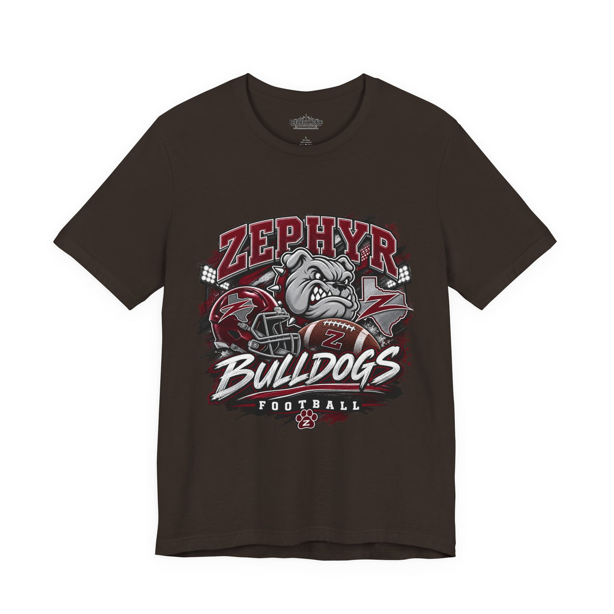 Zephyr Bulldogs Football Graphic Tee