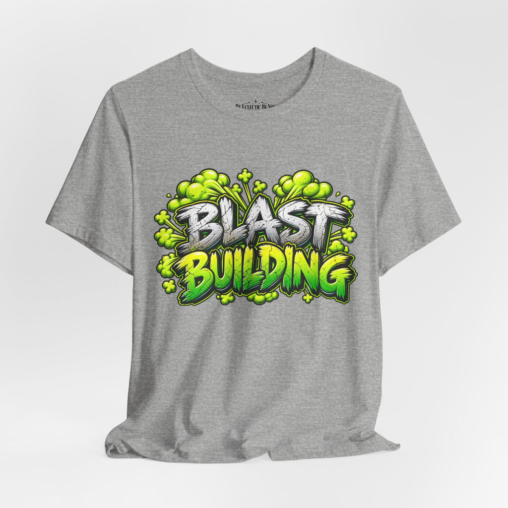Blast Building Warning Blast Zone Graphic T-Shirt