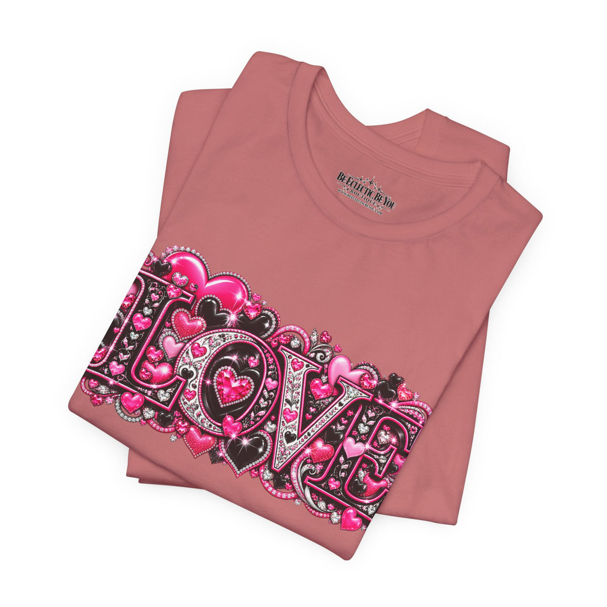 Love Graphic T-Shirt – Romantic Pink Valentine’s Day Tee
