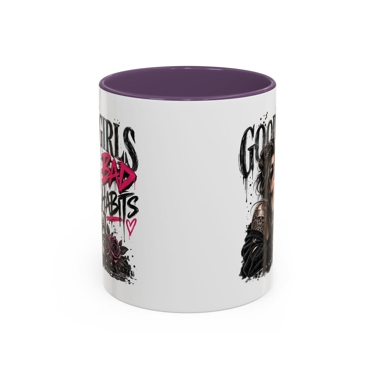 Good Girls Bad Habits Skull & Crown Mug