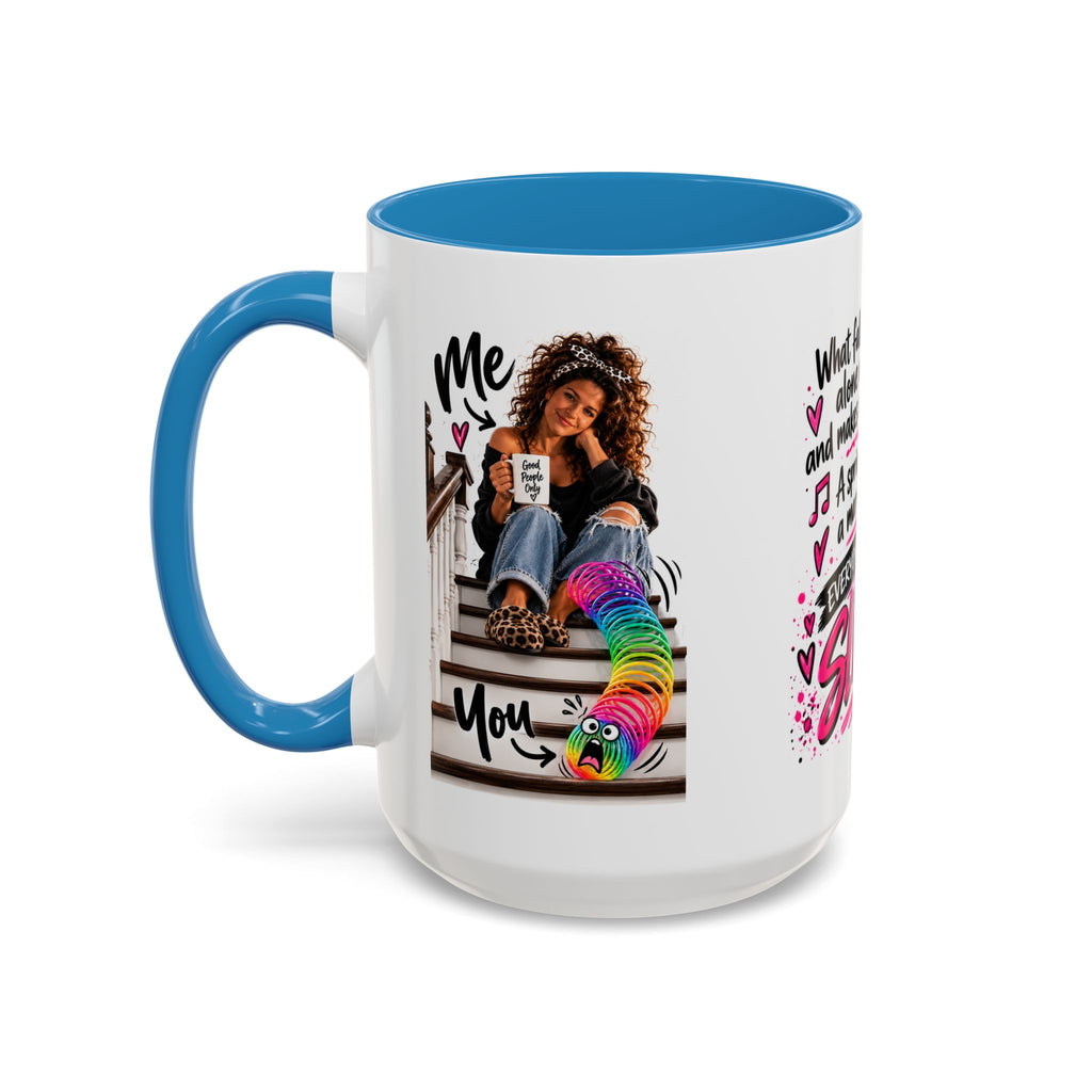 Slinky Coffee Mug — Funny Retro Toy Quote Accent Mug (11/15 oz)