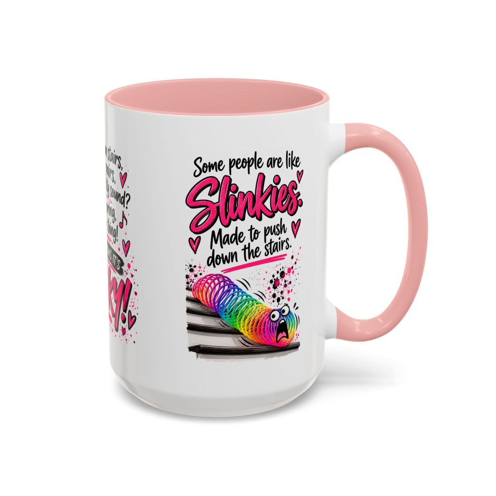 Slinky Coffee Mug — Funny Retro Toy Quote Accent Mug (11/15 oz)