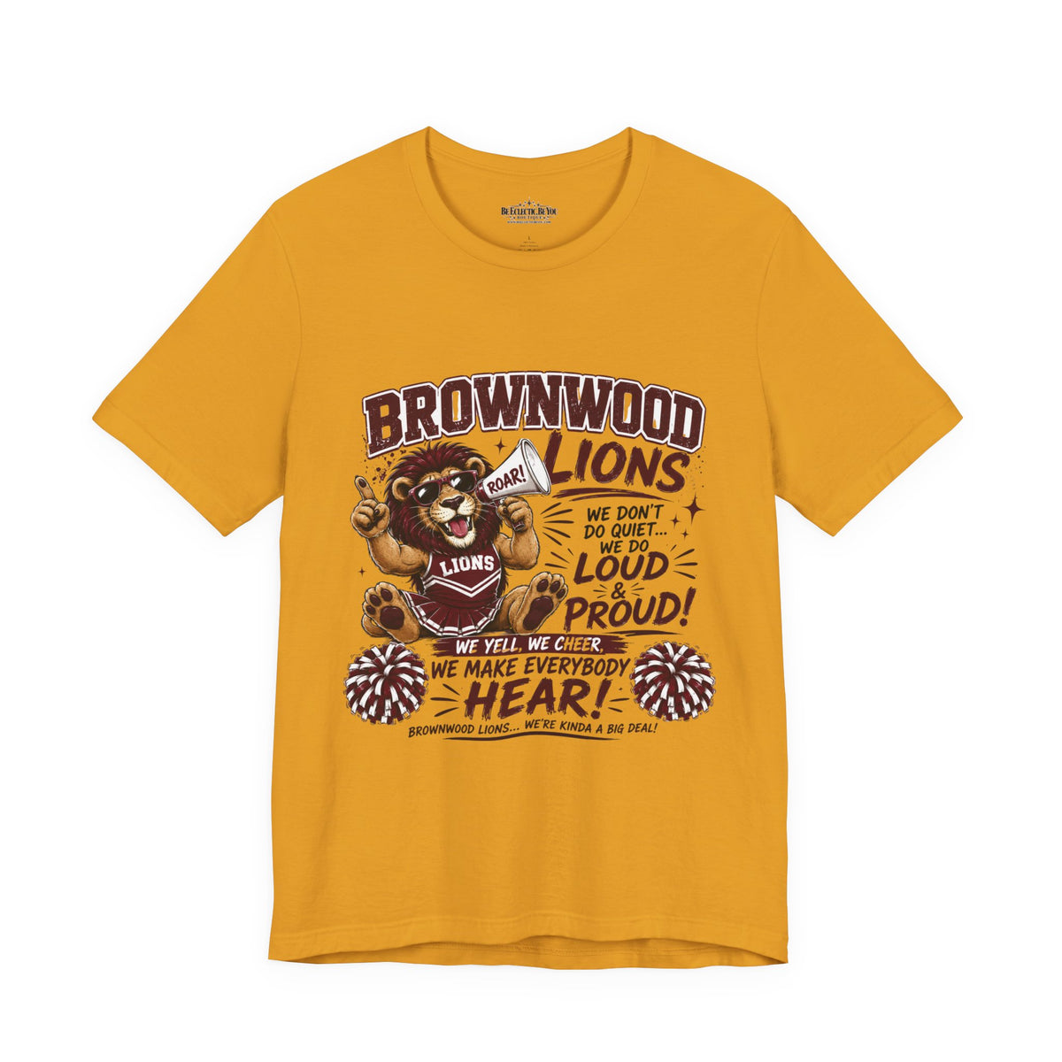 Brownwood Lions Team Spirit Cheer Jersey Tee