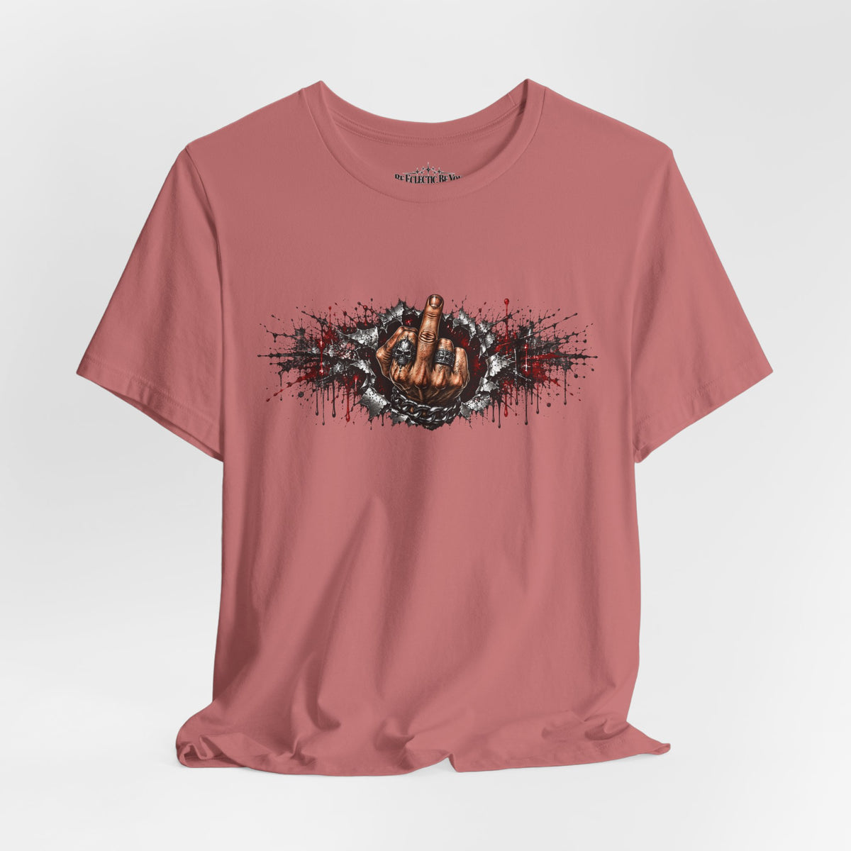 Rock On Hand Gesture Graphic T-Shirt
