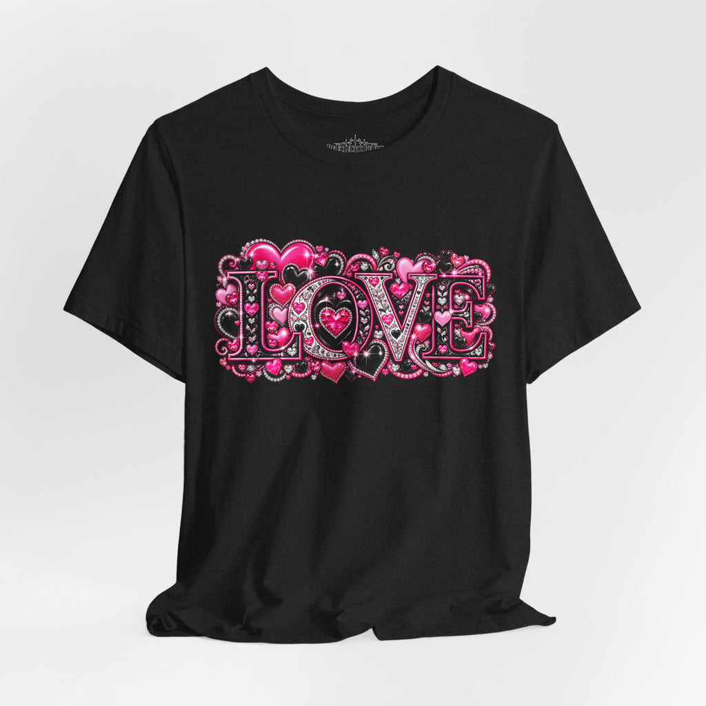 Love Graphic T-Shirt – Romantic Pink Valentine’s Day Tee