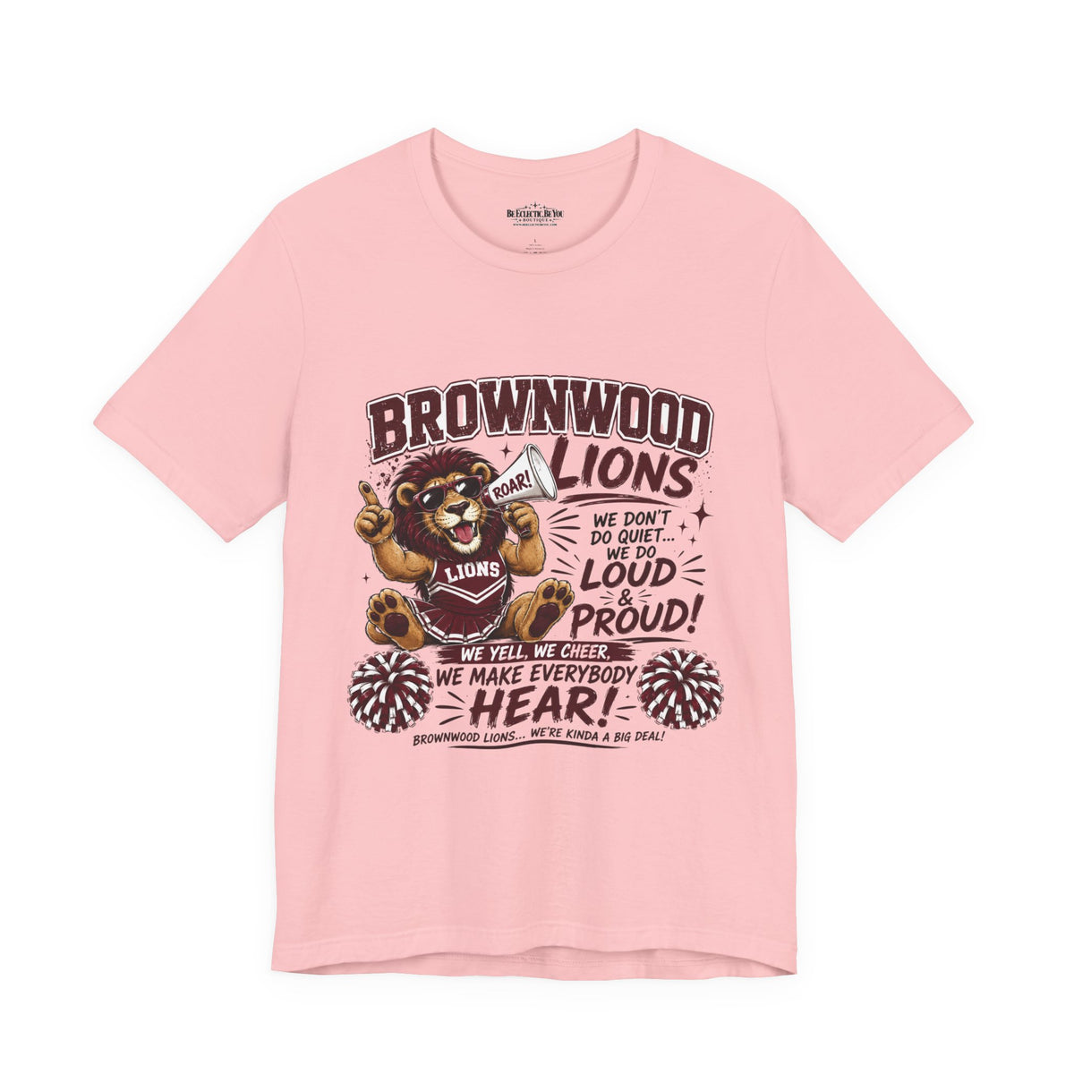 Brownwood Lions Team Spirit Cheer Jersey Tee