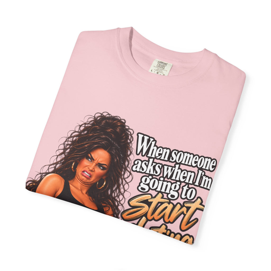 Graphic T-Shirt — "When someone asks when I’m going to start dating again" Retro Diva Tee