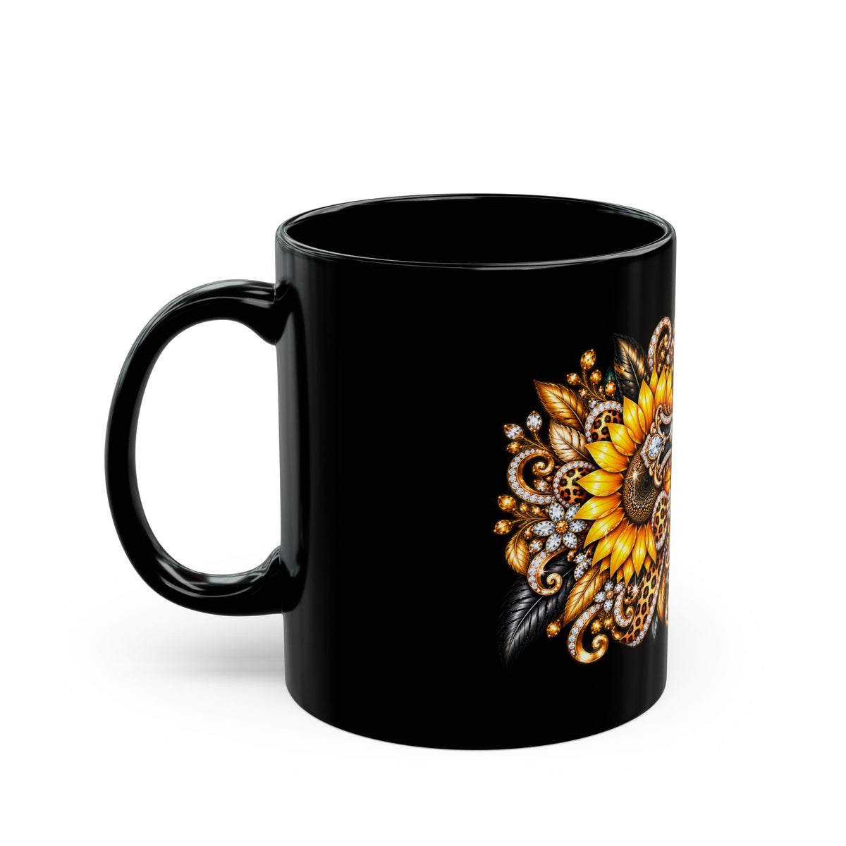 Ornate Sunflower Cross Design