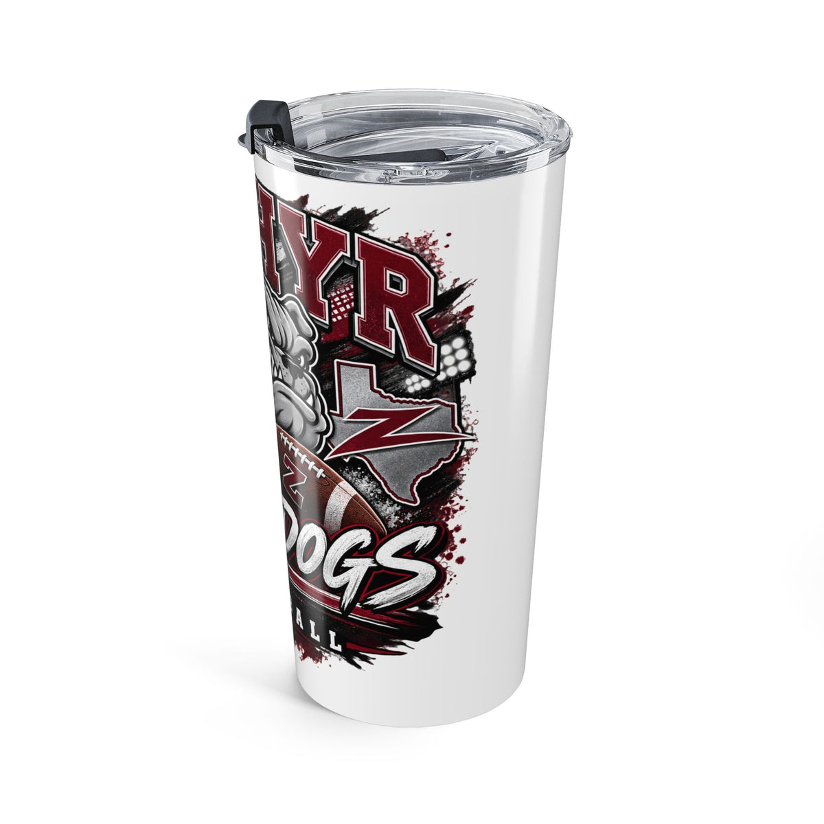 Bulldogs Football 20oz Tumbler — Mascot Team Travel Cup