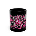 Pink Rhinestone Star Glam Mug
