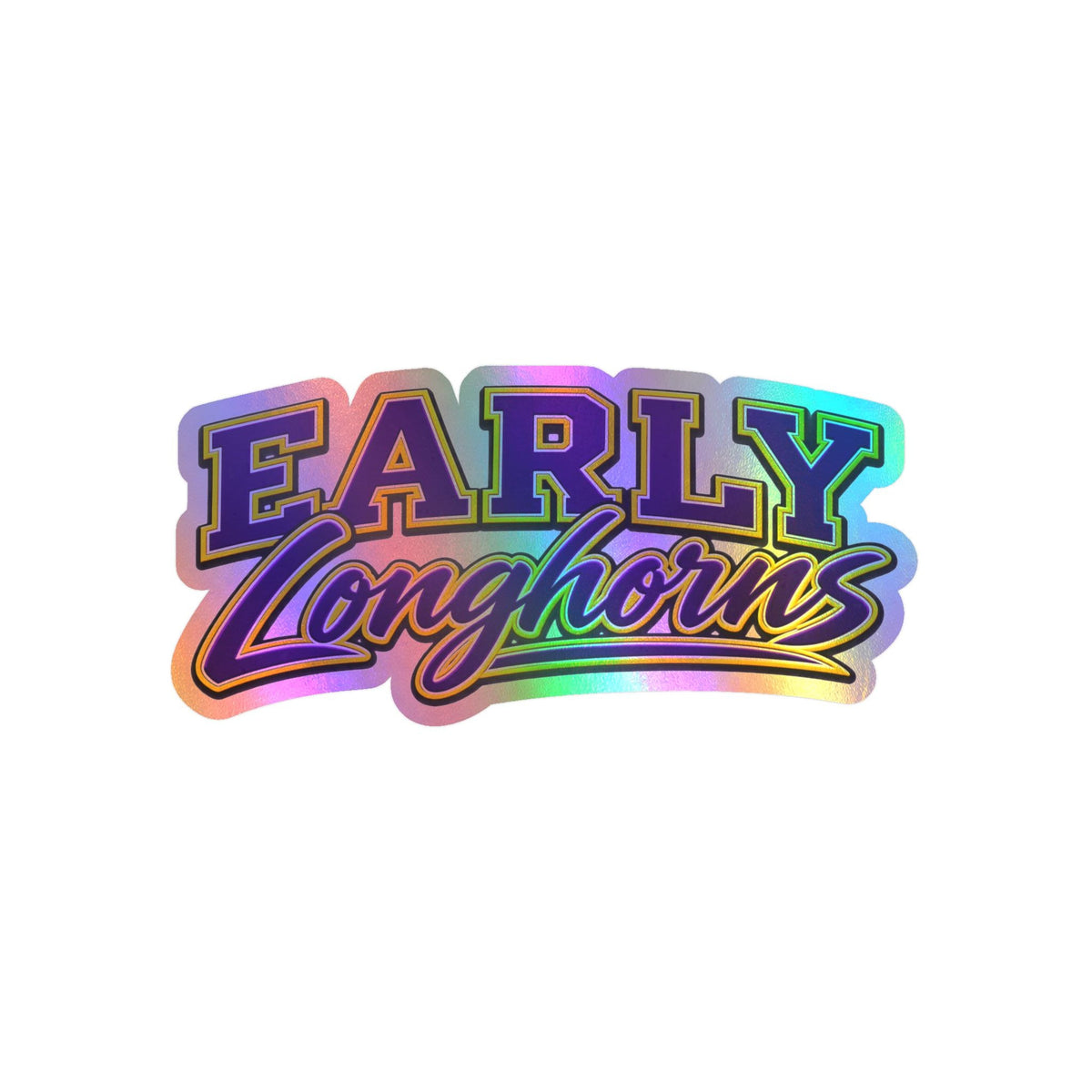 Early Longhorns School Spirit Sticker
