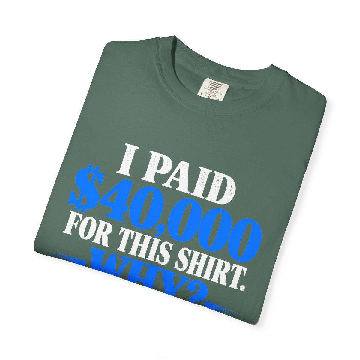 I Paid 40,000 For This Shirt T-Shirt — Funny Statement Graphic Tee