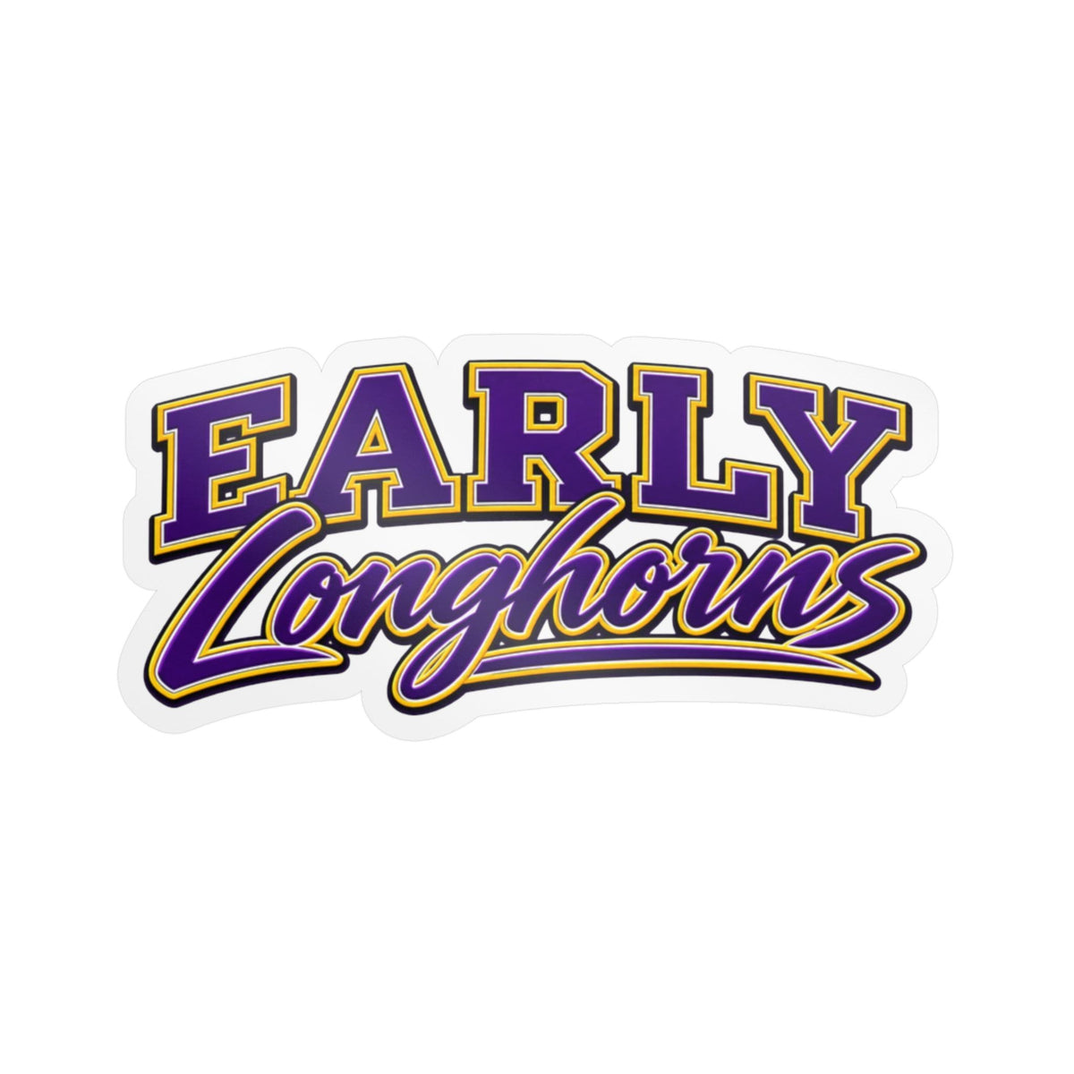 Early Longhorns School Spirit Sticker
