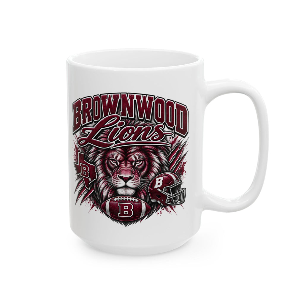 Brownwood Football Helmet Ceramic Mug (11oz, 15oz)