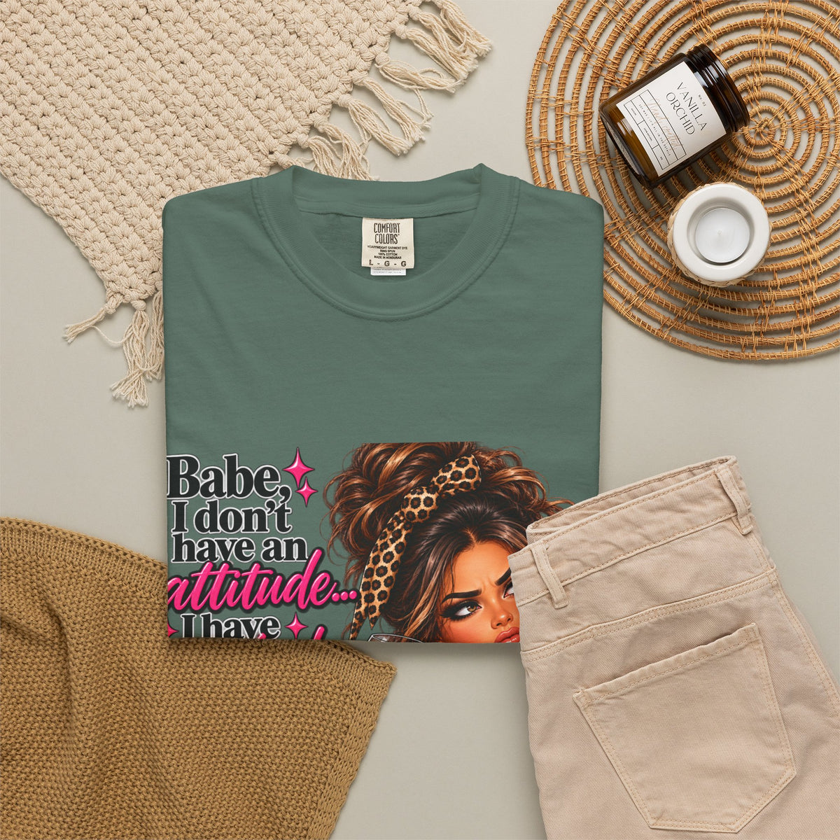 Attitude Diva T‑Shirt — "Babe I don’t have an attitude, I have standards" Graphic Tee