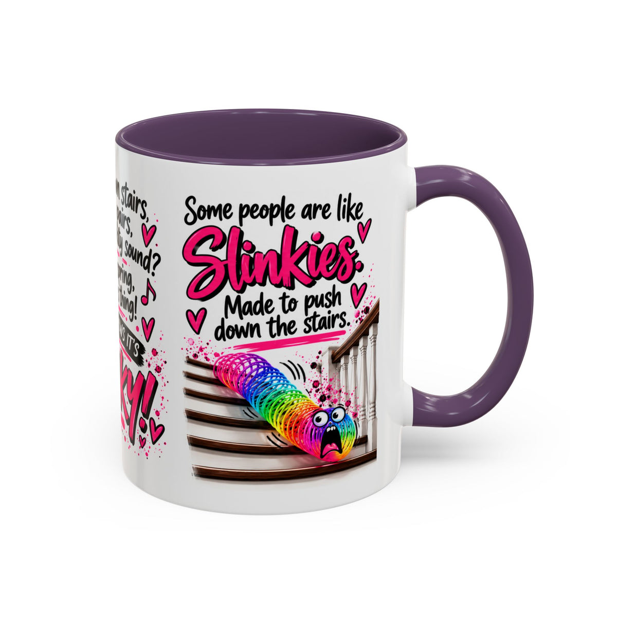 Slinky Coffee Mug — Funny Rainbow Slinky Gift for Friends & Teachers