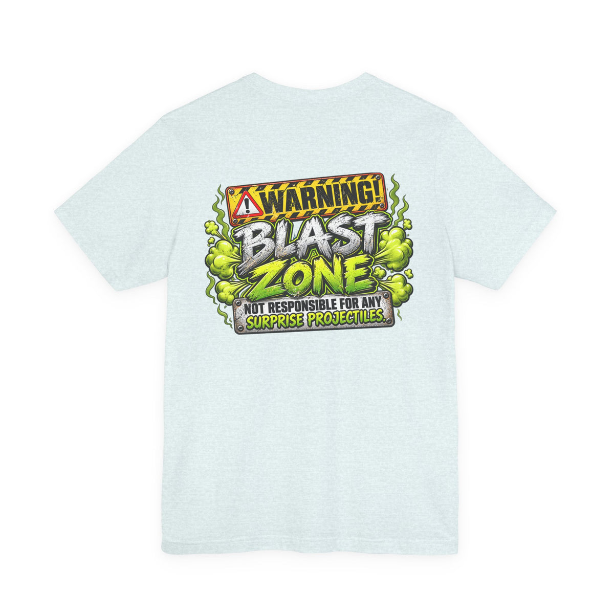 Blast Building Warning Zone Graphic Tee