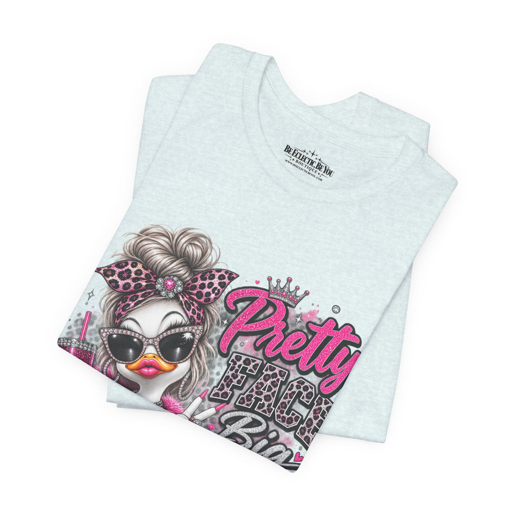 Pretty with a Big Attitude Don’t Care Graphic T-Shirt