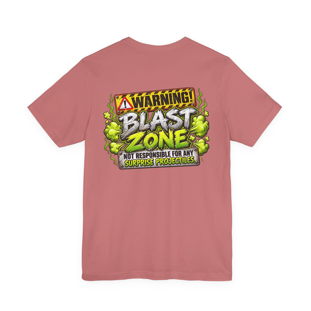 Blast Building Warning Zone Graphic Tee