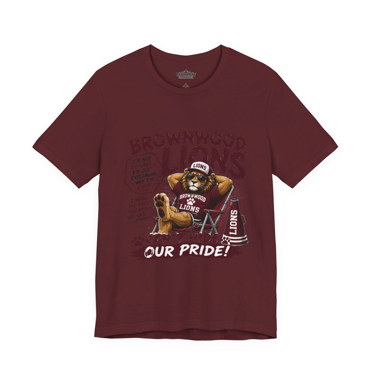 Brownwood Lions Can’t Hide Our Pride Graphic T-Shirt