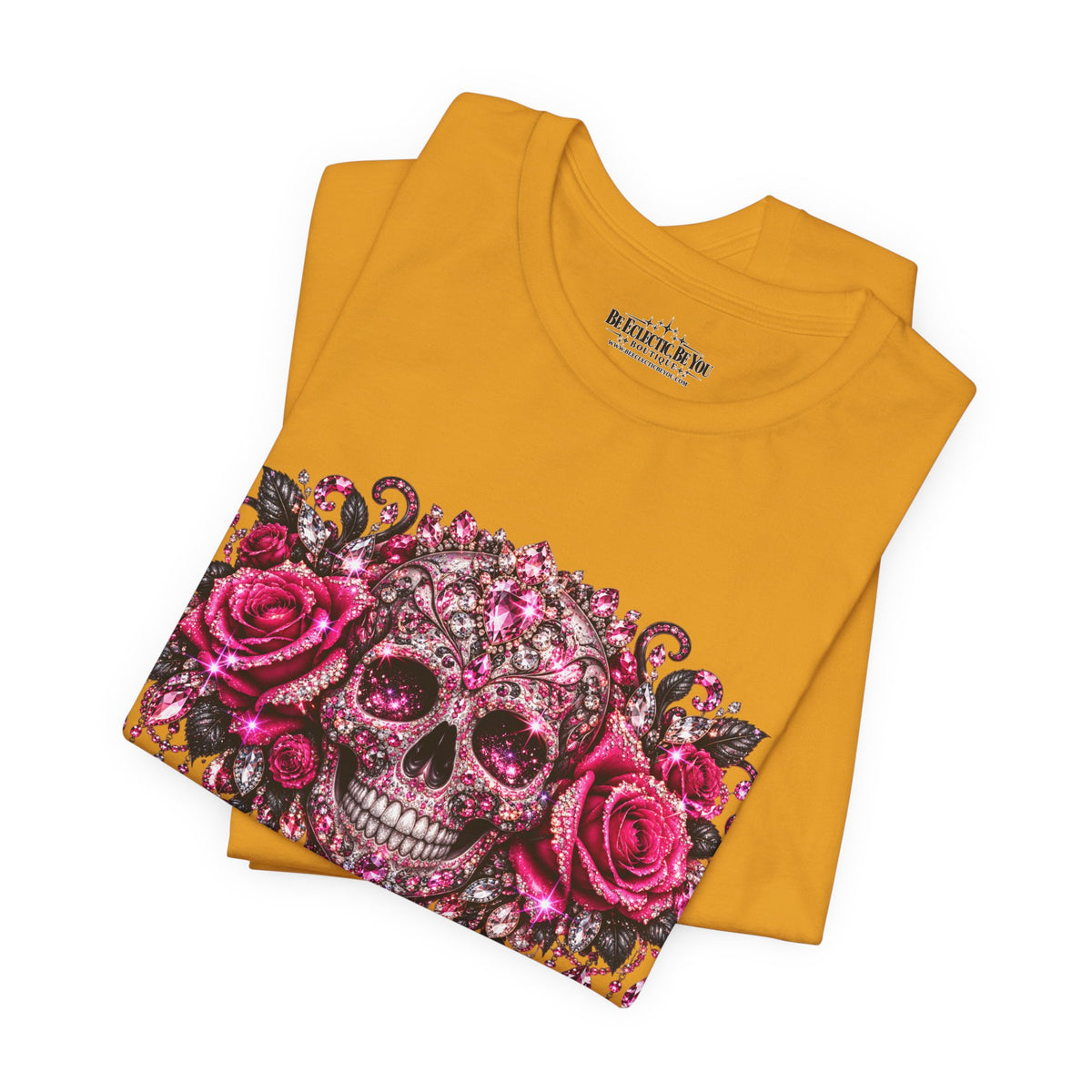 Sugar Skull Roses Gothic T-Shirt