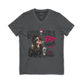 Good Girls Bad Habits V-Neck Tee – Edgy Rocker Graphic T-Shirt