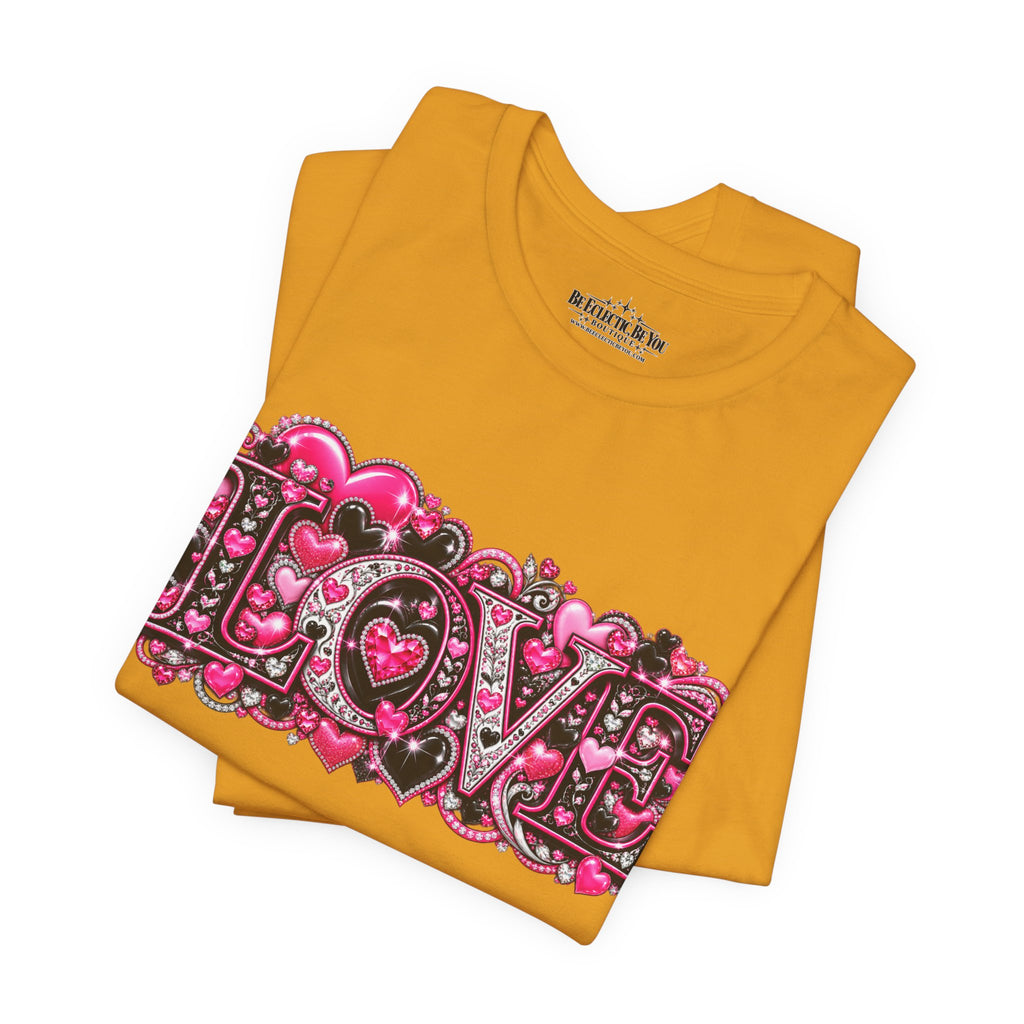 Love Graphic T-Shirt – Romantic Pink Valentine’s Day Tee