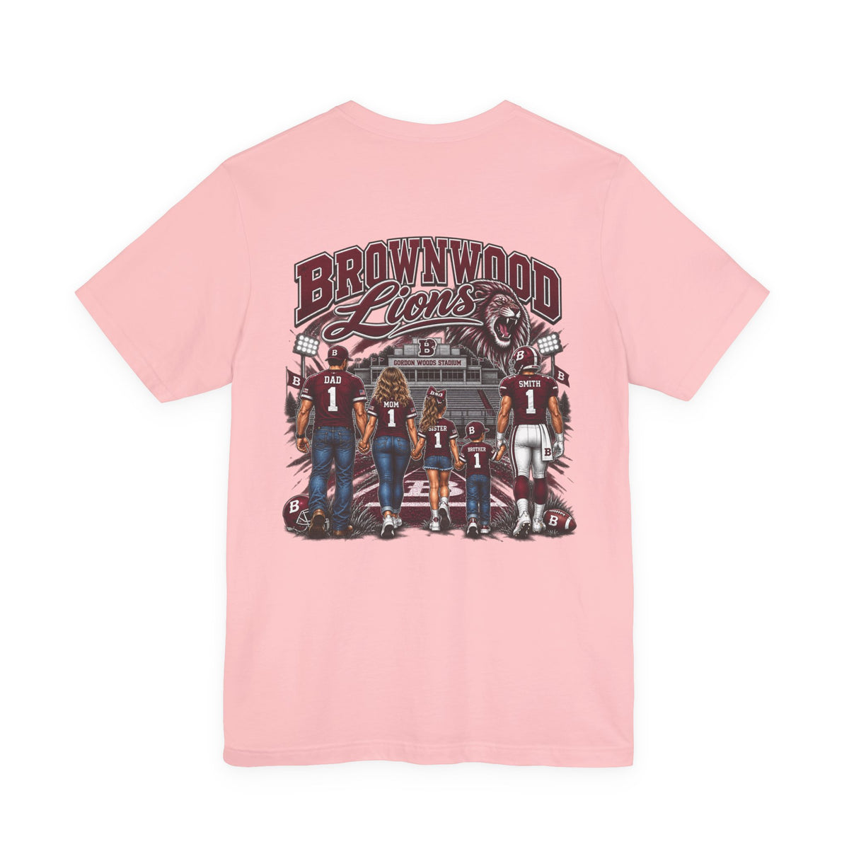 Brownwood Lions Family Football Graphic T-Shirt
