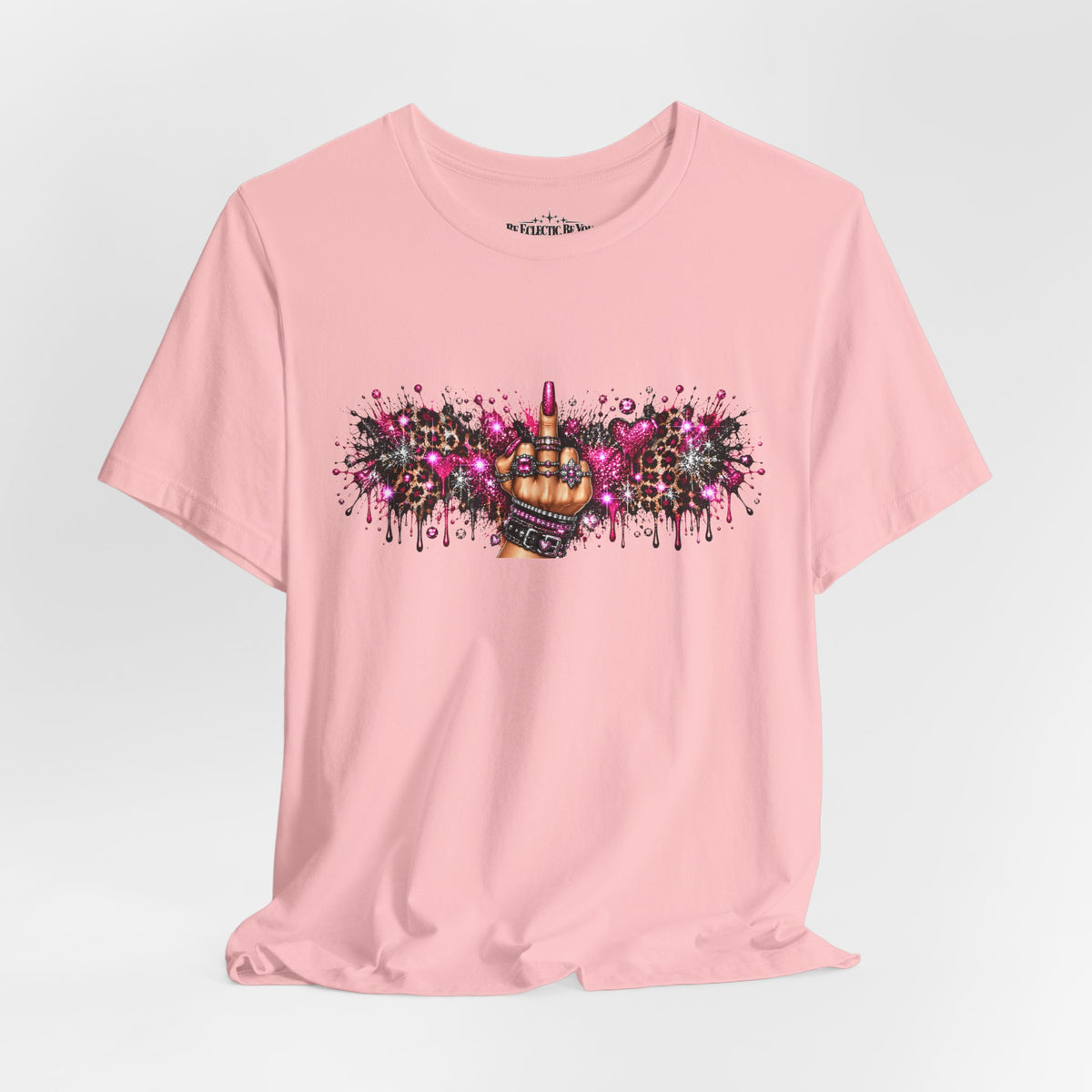 Colorful Rude Finger Graphic Tee