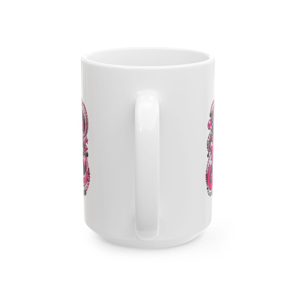 Pink Rhinestone Star Glam Mug