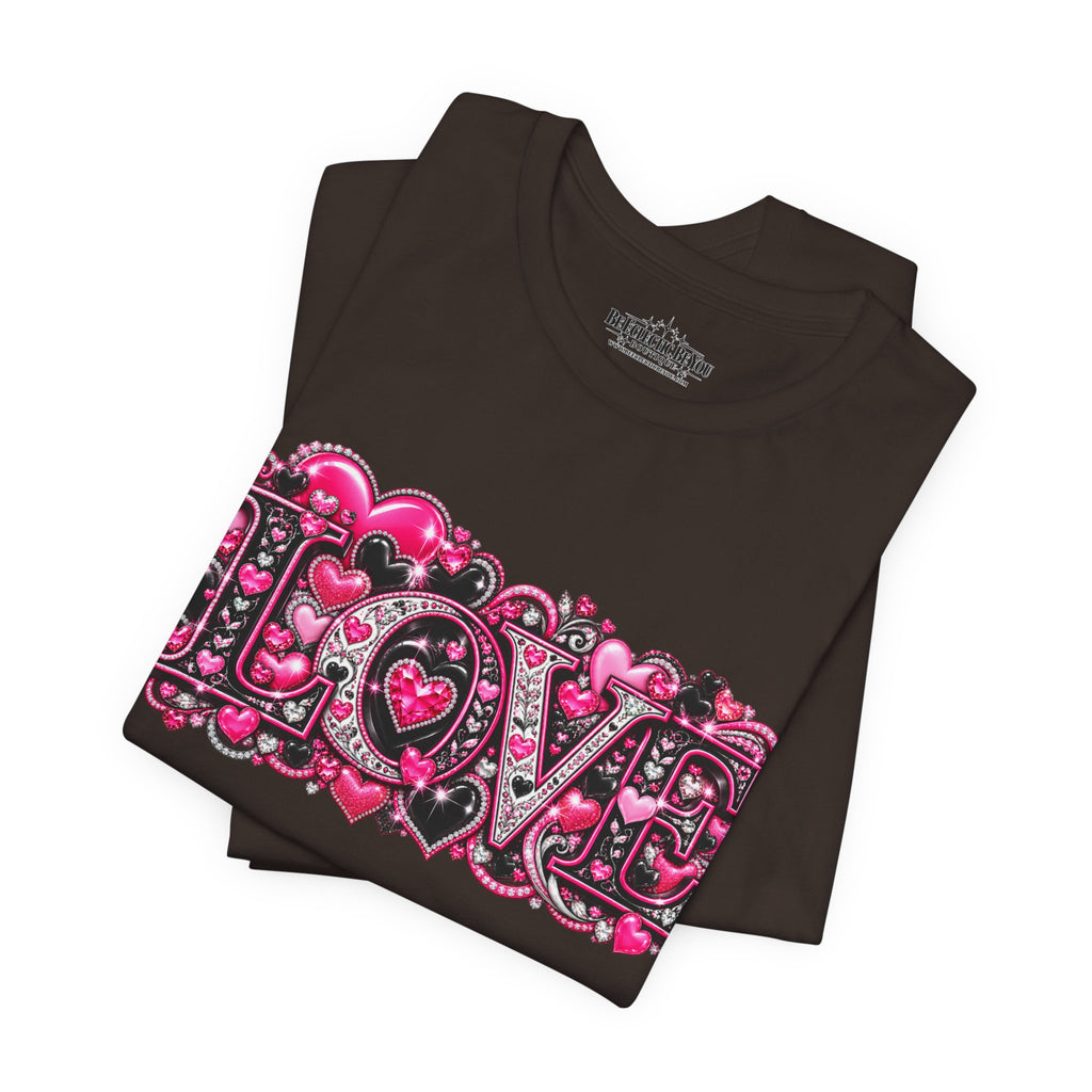 Love Graphic T-Shirt – Romantic Pink Valentine’s Day Tee