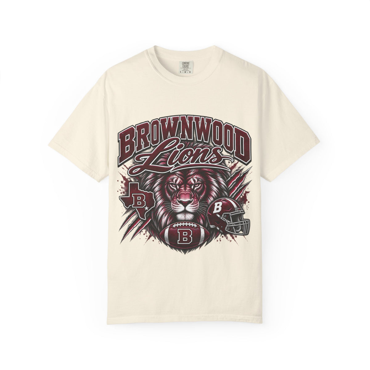 Brownwood Lions T‑Shirt — Football Lion Team Tee