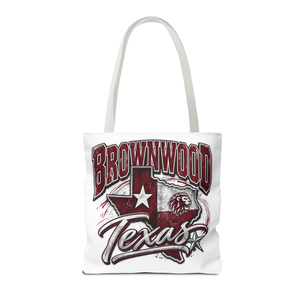 Brownwood Texas Tote Bag – Vintage State Pride AOP Canvas Tote