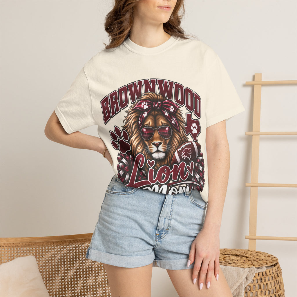 Brownwood Lion Mom T-Shirt — School Spirit Lioness Tee