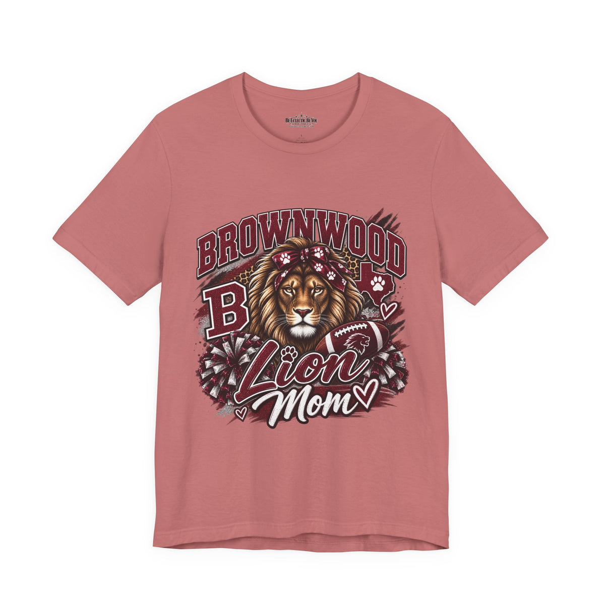Brownwood B Lion Mom Graphic Tee