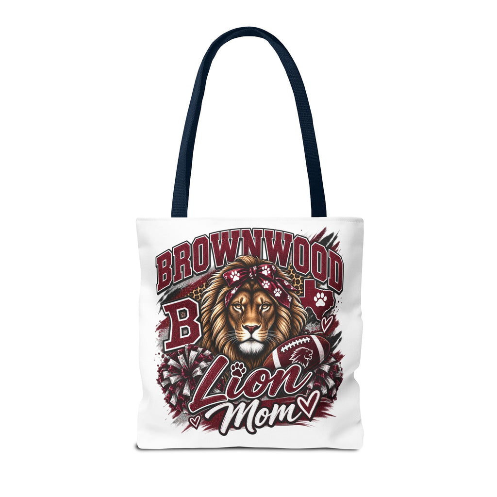 Lion Mom Tote Bag — Brownwood School Spirit Lion Mom Tote