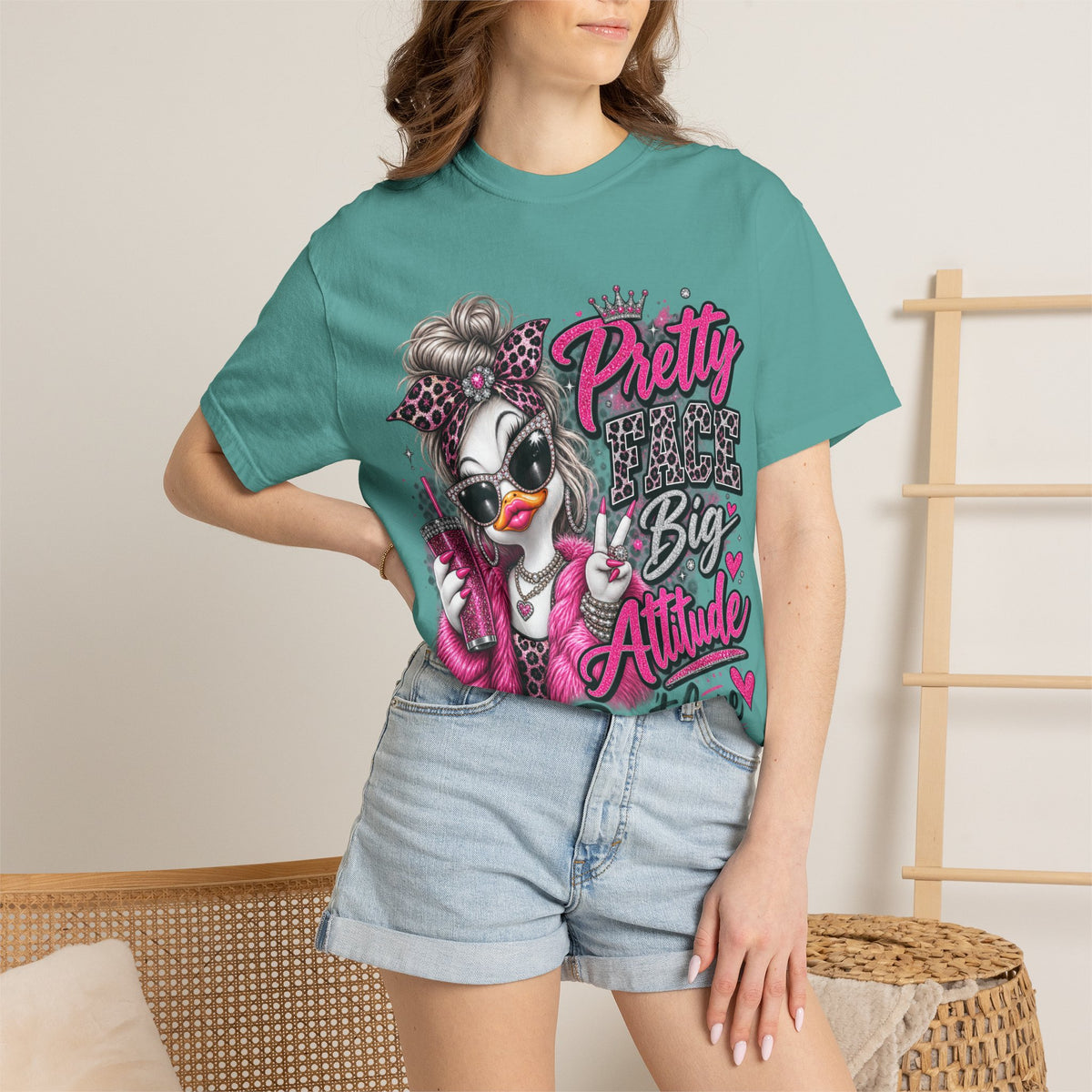 Pretty Big Attitude T‑Shirt — Cute Sassy Graphic Tee