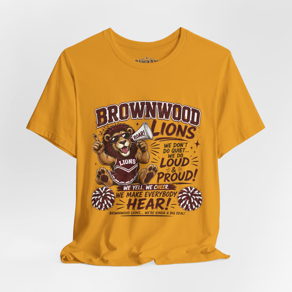 Brownwood Lions Team Spirit Cheer Jersey Tee
