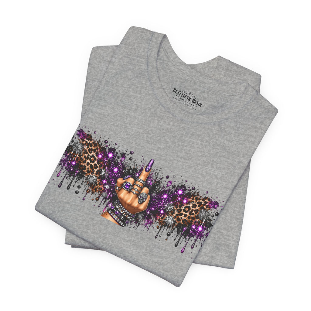 Rude Finger Graphic T-Shirt