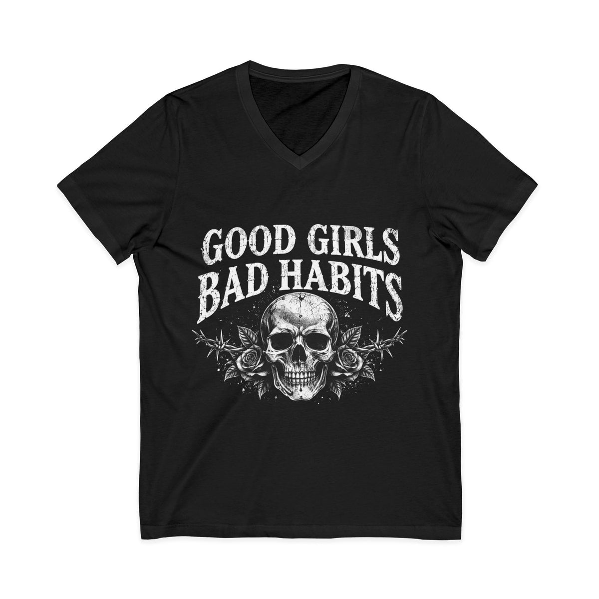 Unisex Jersey Short Sleeve V-Neck Tee