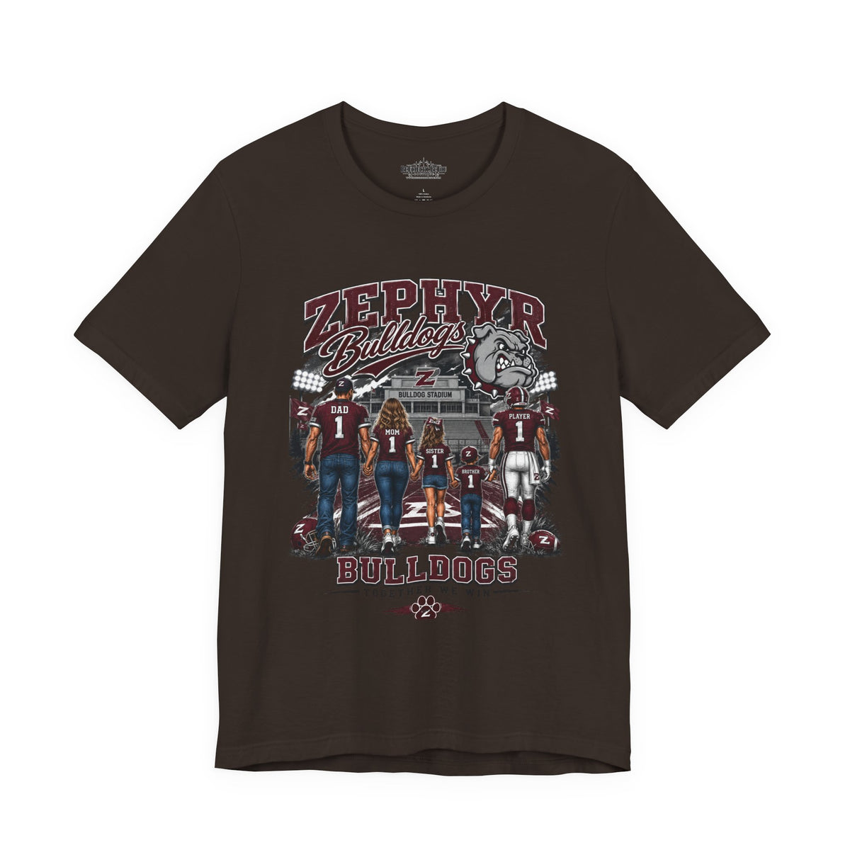 Zephyr Bulldogs Together We Rise Graphic T-Shirt